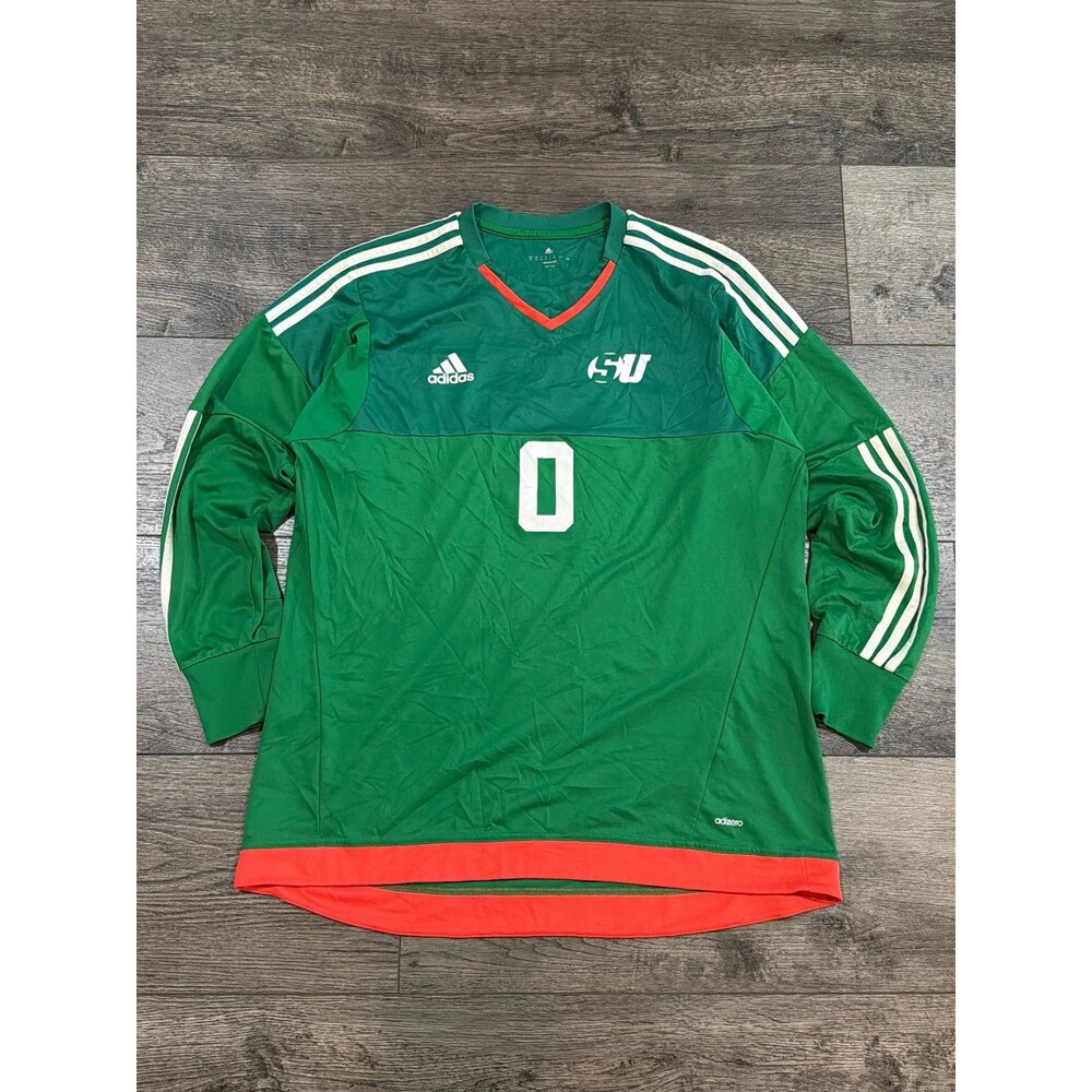 Adidas Southern University Jaguars Football Jersey #0 XL Green Adizero HBCU
